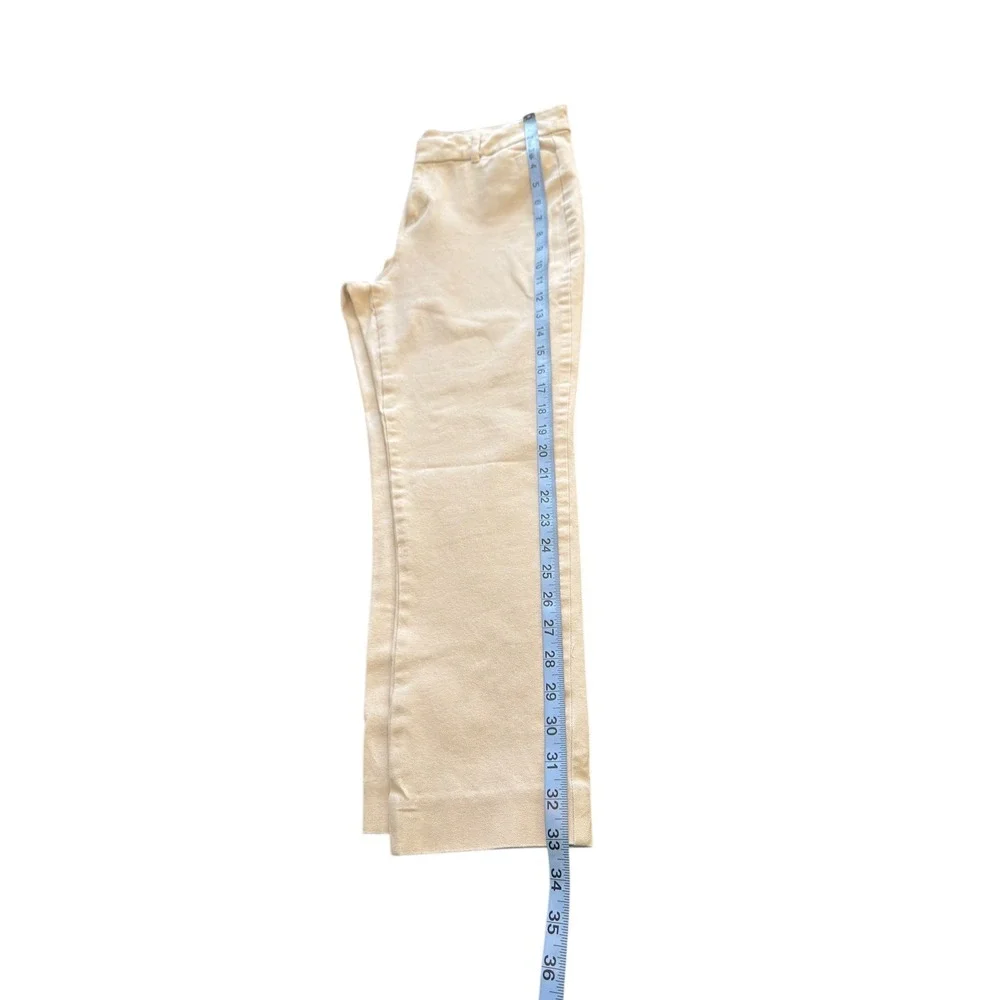 Old Navy Kahki Tan Career Office Straight‎ Leg Pixie Ankle Dress Pants Size 10